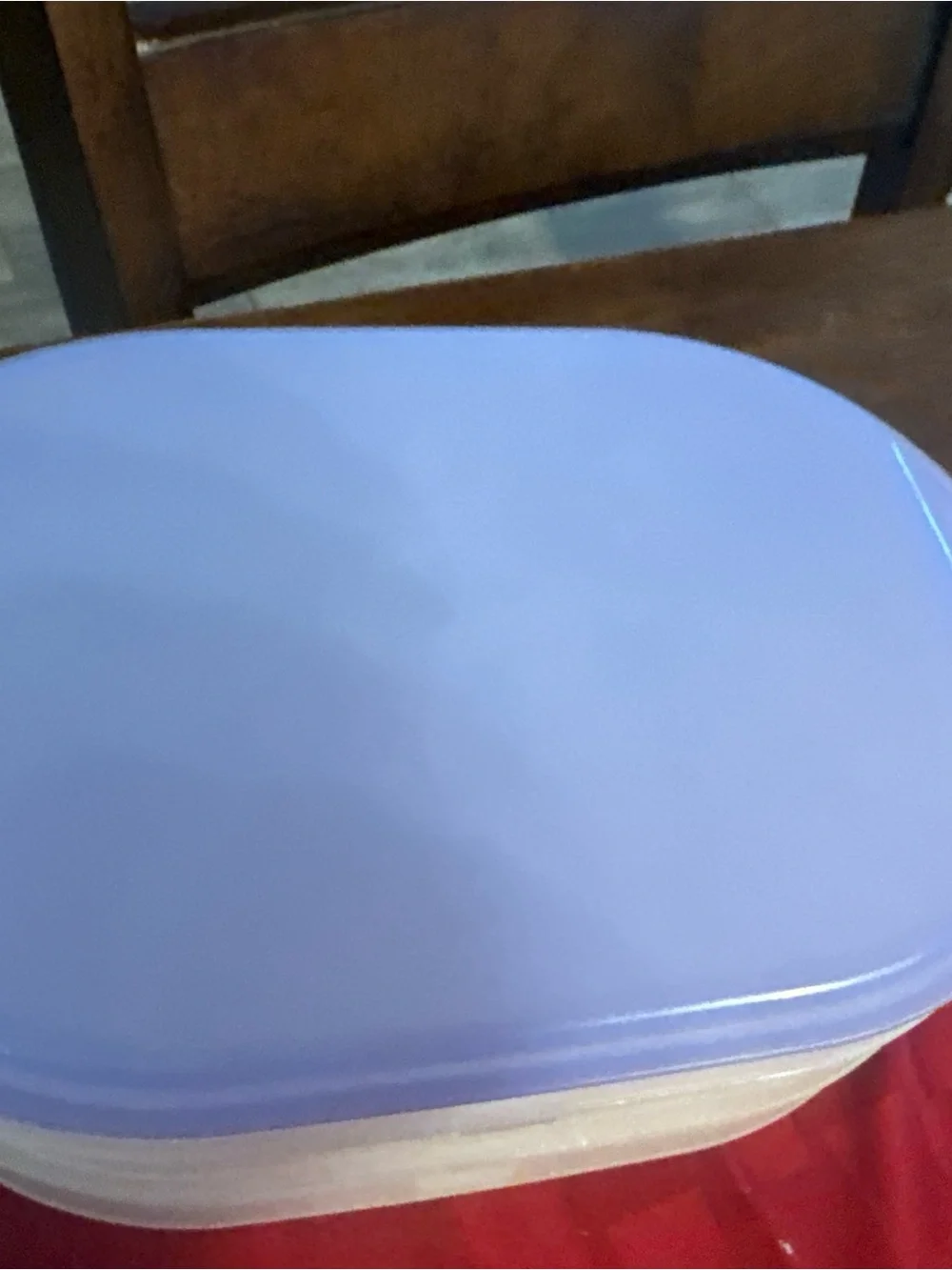 Stackable Home Storage Container - blue  Lid